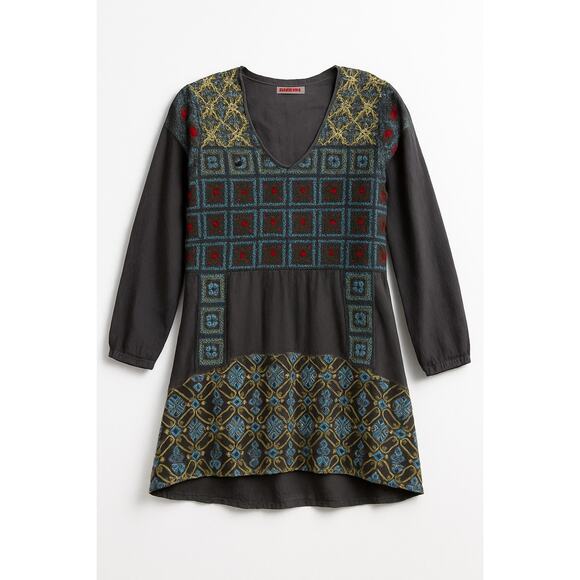 Johnny Was Embroidered Long Sleeve Tunic Top  Size SX gift for her - Picture 1 of 10